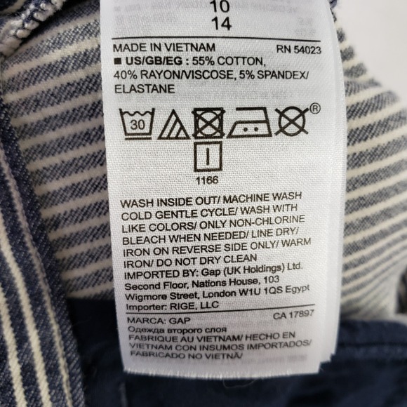 GAP Black and White Striped Ankle Pants - Picture 12 of 12